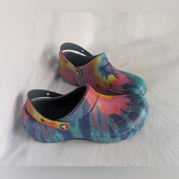 Tie-Dyed Crocs Unisex Men's 10 Or Women's 12 - Picture 10 of 13